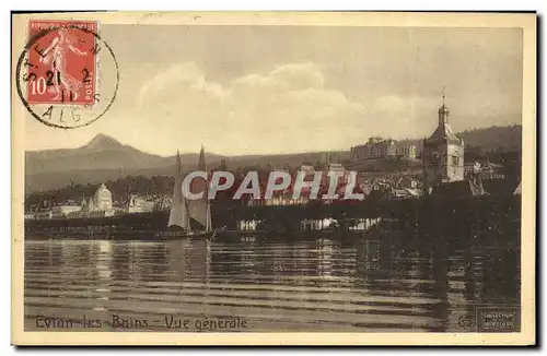 Cartes postales Evian les Bains Vue generale