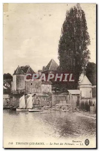 Cartes postales Thonon Les Bains Le Port des Pecheurs