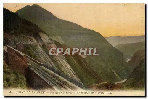 Cartes postales Ligne De La Mure Passage de La Riviere pic de Sur le Drac