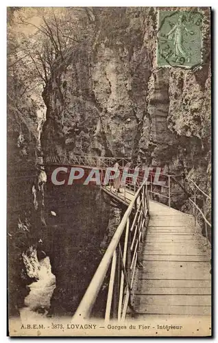 Cartes postales Lovagny Gorges du Fier Interieur