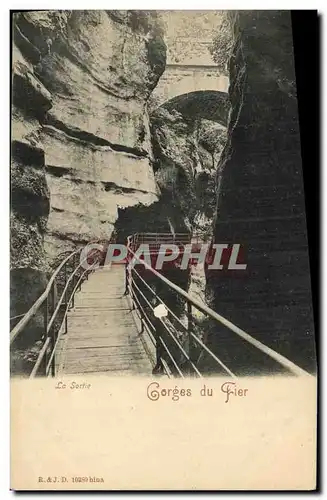 Cartes postales Gorges du Fier La sortie