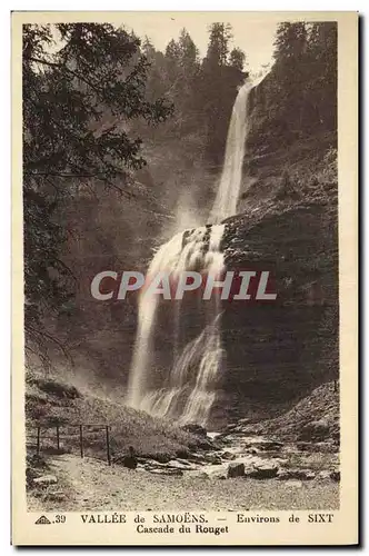 Cartes postales Vallee de Samoens Environs de Sixt Cascde du Rouget