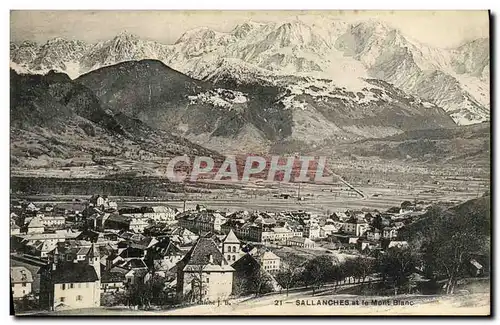 Cartes postales Sallanches et le Mont Blanc