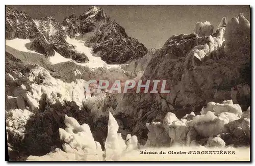 Cartes postales d Argentieres Seracs du Glacier