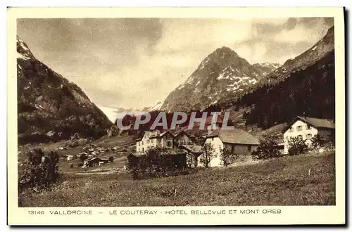 Ansichtskarte AK Vallorcine Le Couteray Hotel Bellevue Et Mont Oreb