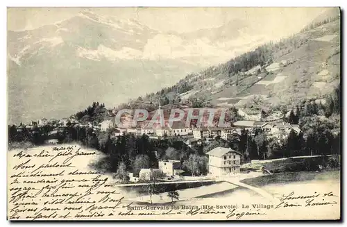 Cartes postales Saint Gervais les Bains Le village