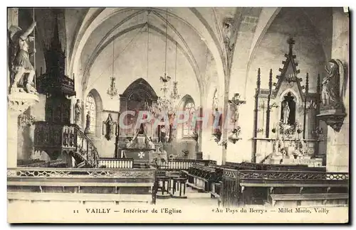 Cartes postales Vailly Interieur de L Eglise