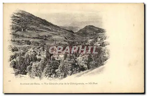 Cartes postales Allevard Les Bains Vue Generale prise de la Chataigneraie