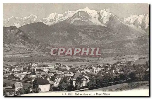 Cartes postales Sallanches et le Mont Blanc