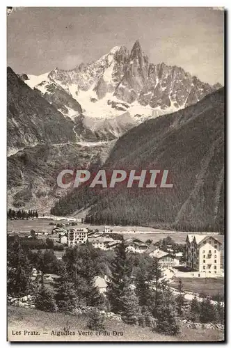 Cartes postales Les Pratz Aiguilles Verte et du Dru