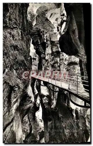 Cartes postales moderne Lovagny Les Gorges Passerelle Surplombant les Gorges