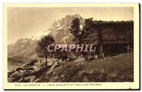 Cartes postales Vallorcine Vieux Chalets Et Aiguilles Rouges