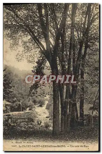 Ansichtskarte AK Le Fayet Saint Gervais Les Bains Un Coin du Parc