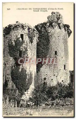 Cartes postales Chateau de Tonquedec Grand Donjon