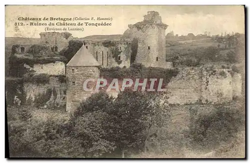 Ansichtskarte AK Ruines du Chateau de Tonquedec Environs de Lannion