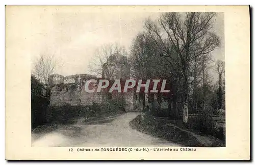 Cartes postales Chateau de Tonquedec L Arrivee au Chateau