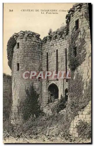 Cartes postales Chateau de Tonquedec Le Pont levis