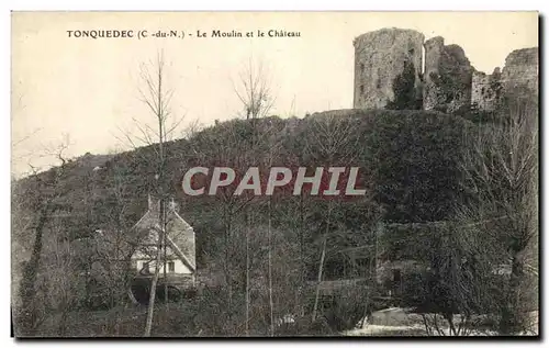 Cartes postales Tonquedec Le Moulion et le Chateau