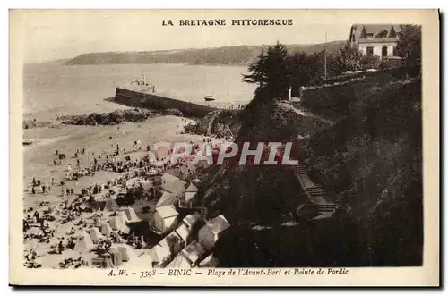 Ansichtskarte AK Binic Plage de l Avant Port et Pointe de Pordic