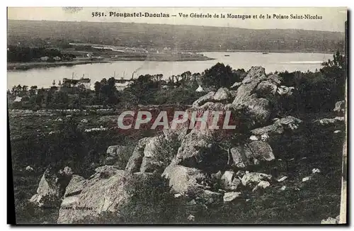 Cartes postales Plougastel Daoulas Vue Generale de la Montage et de la Pointe Saint Nicolas