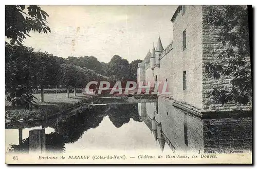 Cartes postales Environs de Pleneuf Chateau de Bien Assis les Douves