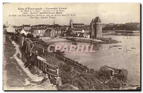 Cartes postales Saint Servan sur Mer La cale La tour Solitor