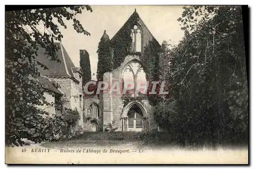 Ansichtskarte AK Keruty Ruines de l Abbaye de Beauport