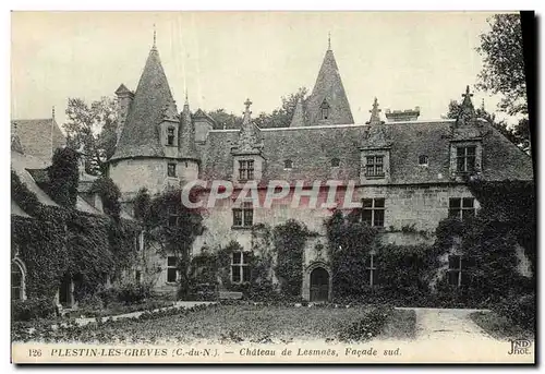 Ansichtskarte AK Plestin Les Greves Chateau de Lesmaes Facade Sud