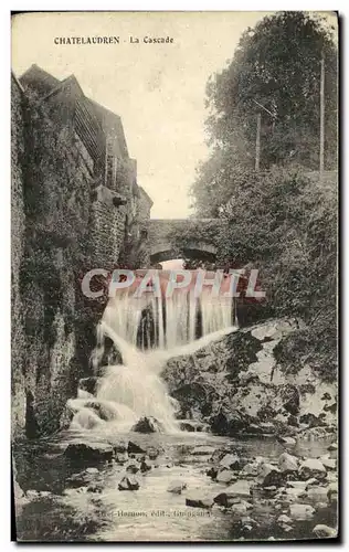 Ansichtskarte AK Chatelaudren La Cascade