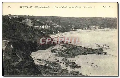 Cartes postales Trestraou Vue Generale de la Plage Panorama