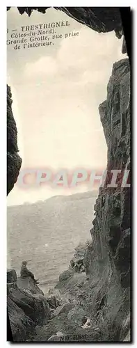 Cartes postales Trestrignel Cotes du Nord Grande Grotte Vue Prise de l Interieur