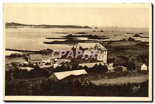 Cartes postales L Arcouest L Hotel Le Barbu Vue Generale prise du Roc hou