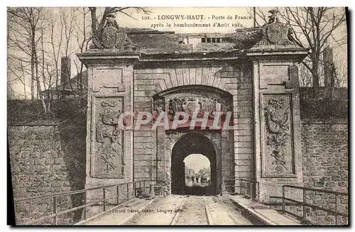 Ansichtskarte AK Longwy Haut Porte de France apres le Bombardement d Aout 1914 Militaria