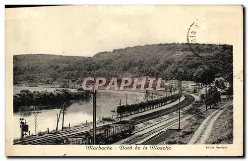 Cartes postales Marbache Bord de la Moselle Train