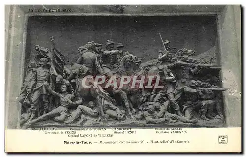 Ansichtskarte AK Mars la Tour Monument Commemoratif Haut relief d Infanterie Militaria