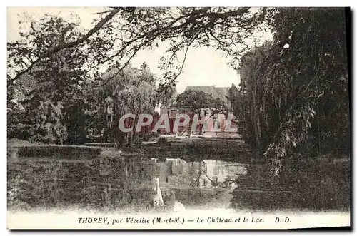 Ansichtskarte AK Thorey par Vezelise Le Chateau et le Lac