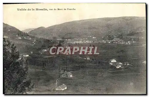 VINTAGE POSTCARD Valley of the Moselle Seen of the Mount of Fork