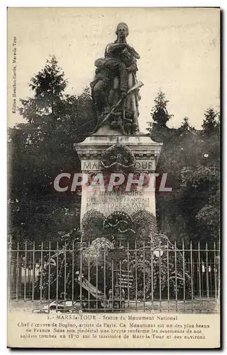 Cartes postales Mars la Tour Statue du Monument National