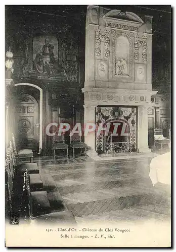 Ansichtskarte AK Chateau du Clos Vougeot Salle a Manger