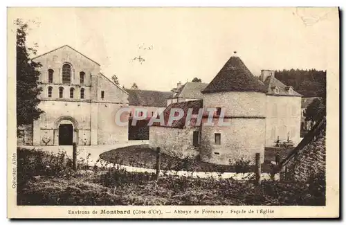 Ansichtskarte AK Environs de Montbard Abbaye de Fontenay Facade de l Eglise