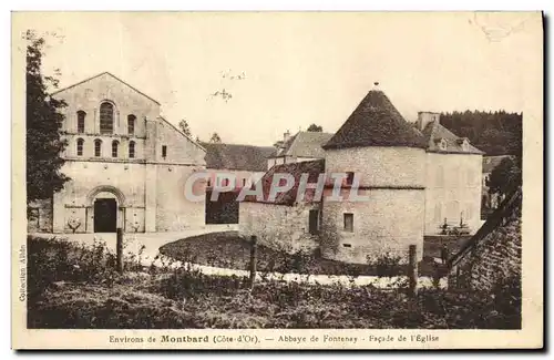 Cartes postales Environs de Montbard Abbaye de Fontenay Facade de l Eglise