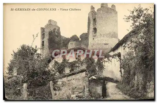 Cartes postales St Germain de Confolens Vieux Chateau