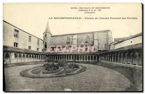 Cartes postales La Rochefoucauld Cloitre de l ancien Couvent des Carmes