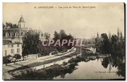 Cartes postales Angouleme Vue prise du Pont de Saint Cyhard