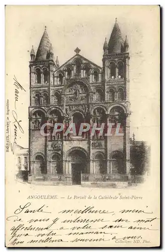 Cartes postales Angouleme Le Portail de la Cathedrale Saint Pierre