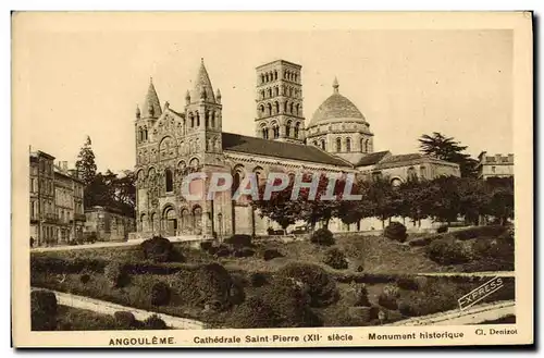 Cartes postales Angouleme Cathedarle Saint Pierre Xll siecle Monument histroique