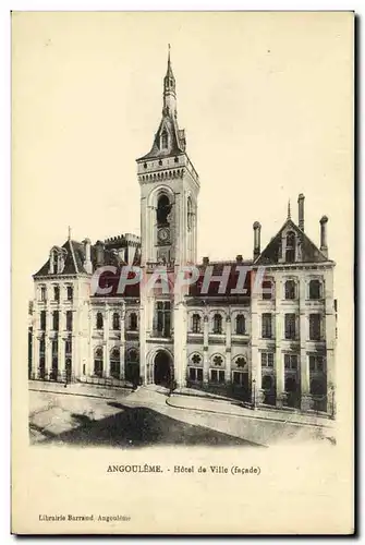 Cartes postales Angouleme Hotel de Ville facade