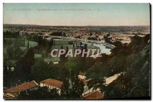 Cartes postales Angouleme Panorama Pris Du remparrt Beaulieu