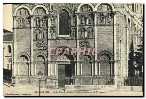 Cartes postales Angouleme Cathedrale St Pierre Partie Inferieure de la Facade