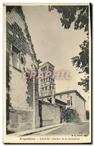 Cartes postales Angouleme L Eveche Clocher de la Cathedrale